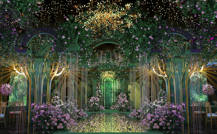 漾濞奇妙森林婚礼堂效果展示